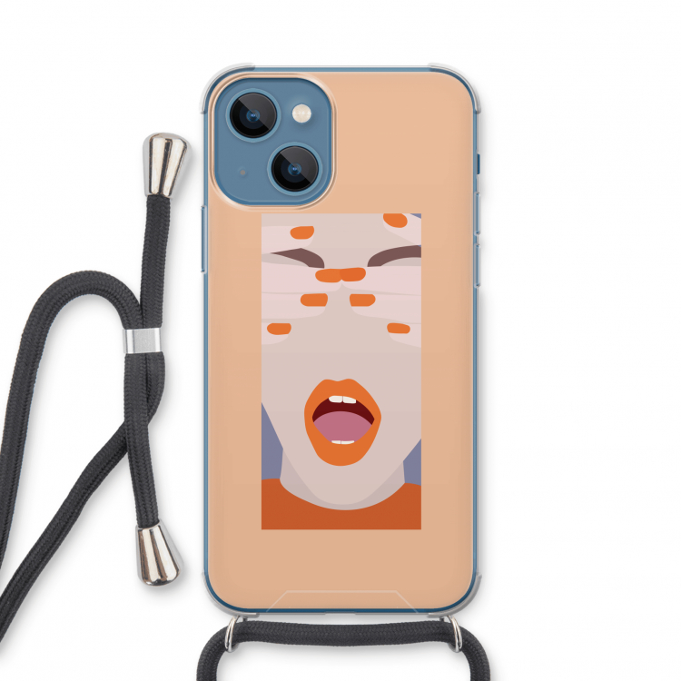 Surprise: iPhone 13 mini Transparant Hoesje met koord