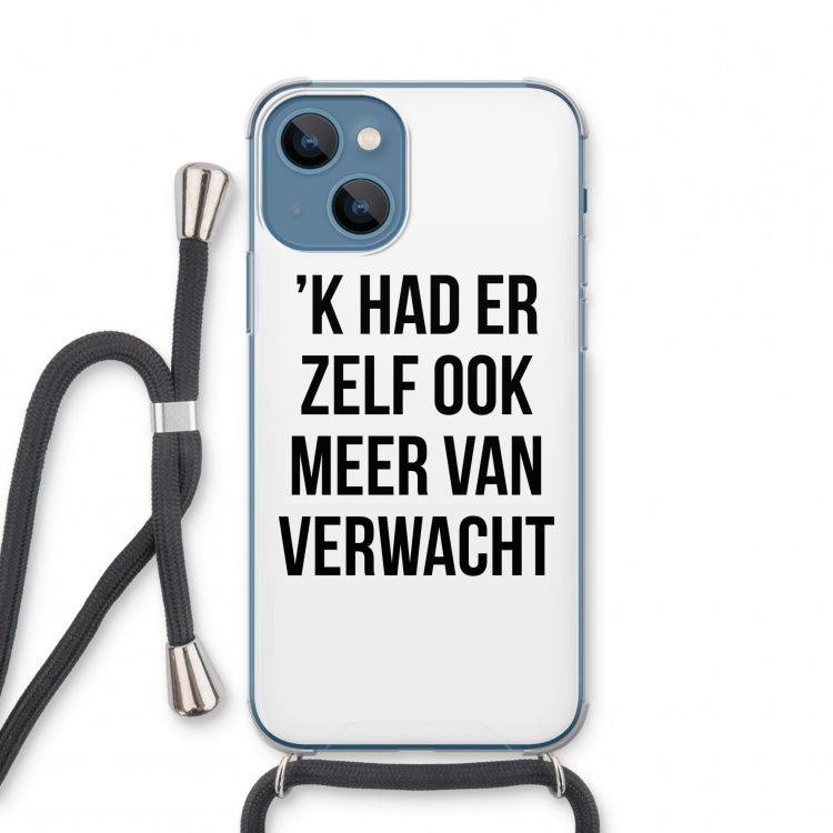 Meer verwacht: iPhone 13 mini Transparant Hoesje met koord