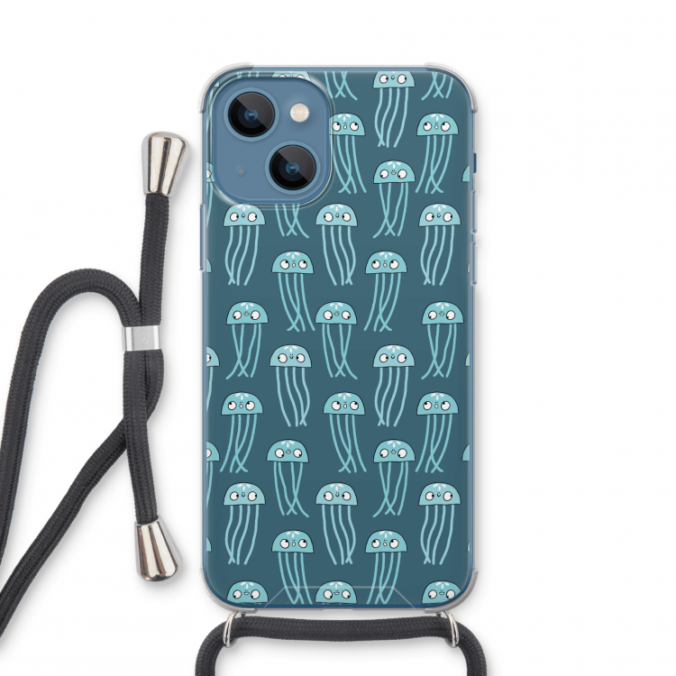 Kwallie: iPhone 13 mini Transparant Hoesje met koord