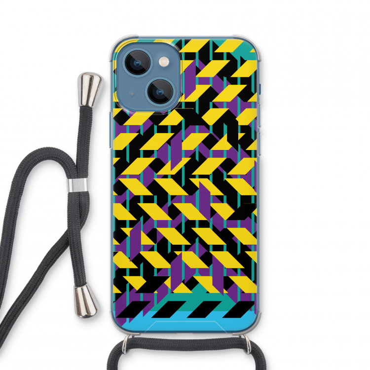 Skew Bee 3: iPhone 13 mini Transparant Hoesje met koord