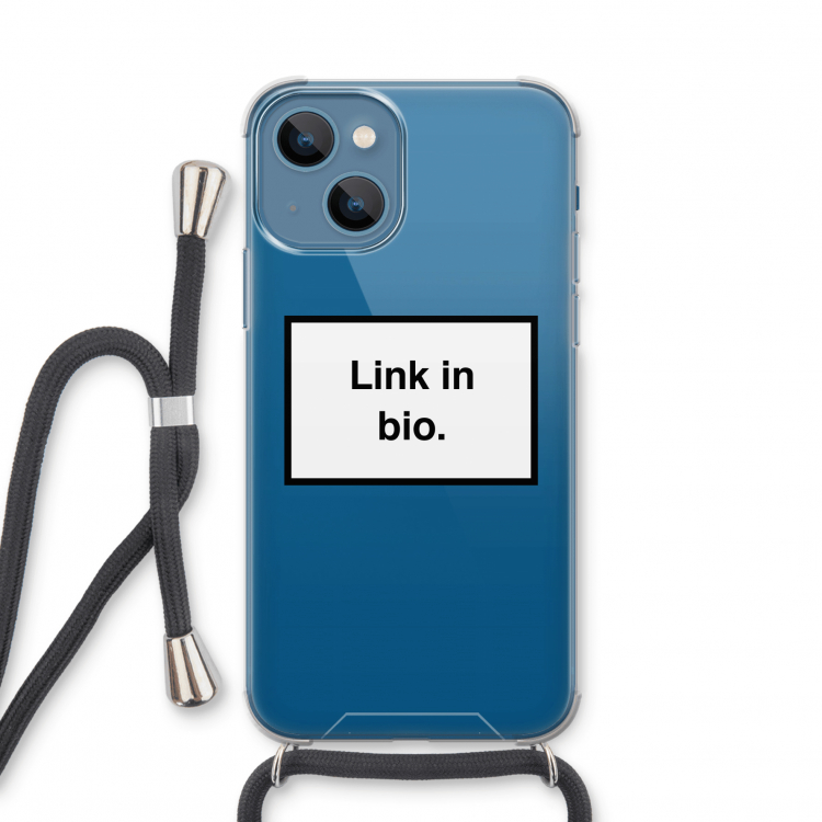Link in bio: iPhone 13 mini Transparant Hoesje met koord