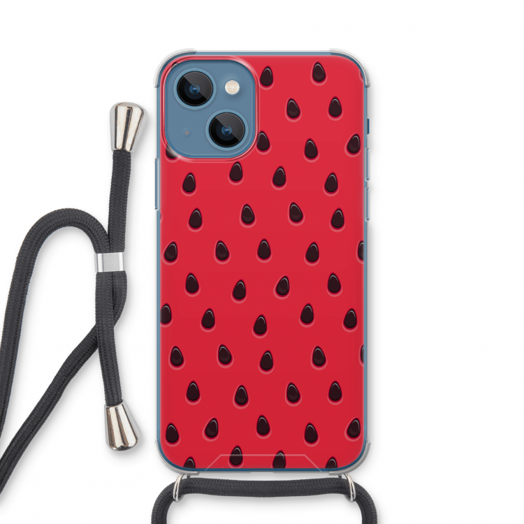 Watermelon: iPhone 13 mini Transparant Hoesje met koord