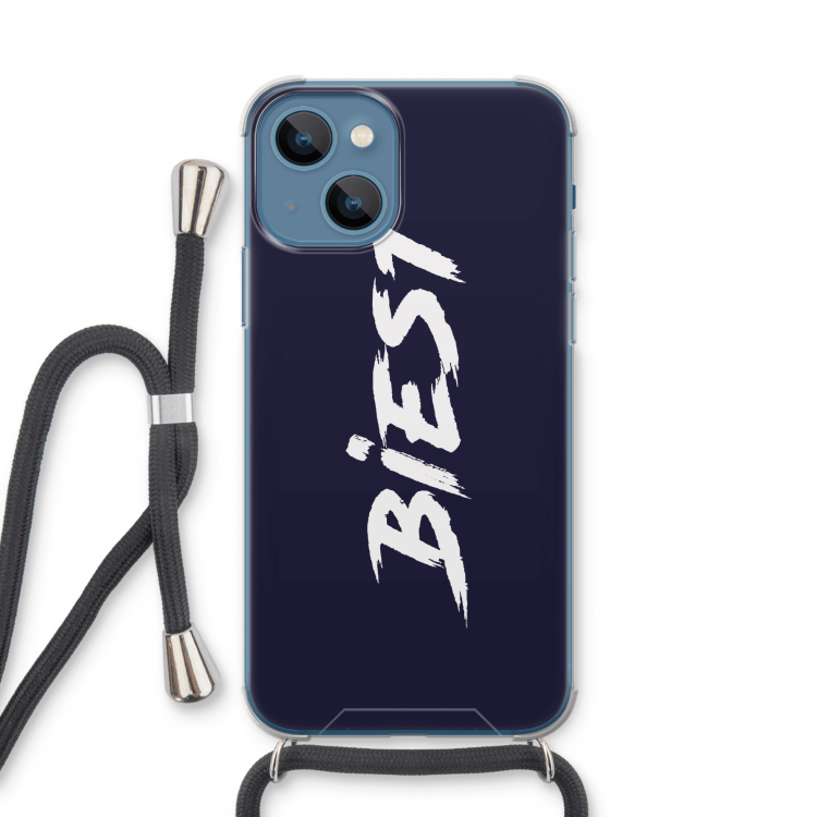 Biest: iPhone 13 mini Transparant Hoesje met koord