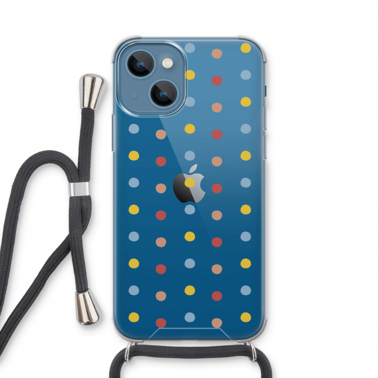 Bollen: iPhone 13 mini Transparant Hoesje met koord