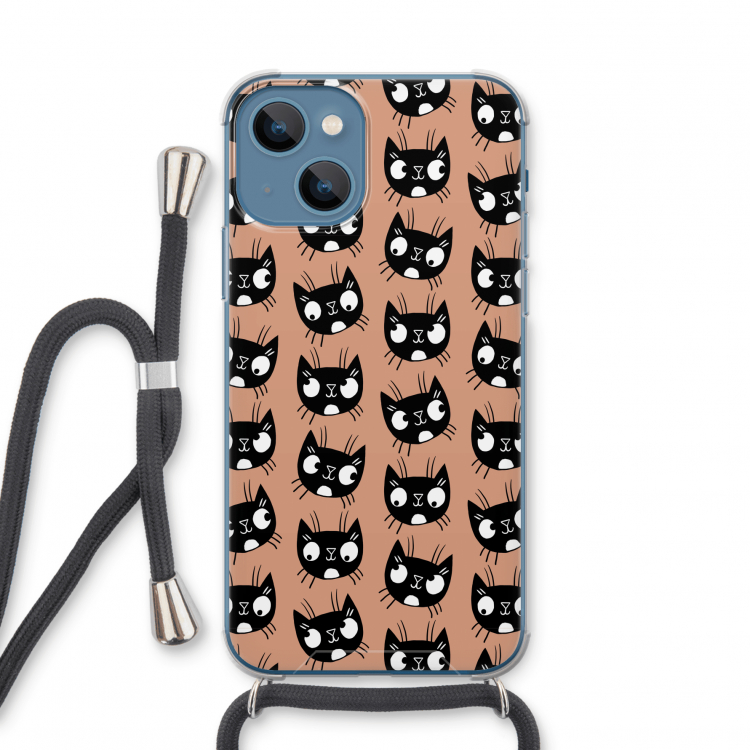 Kat: iPhone 13 mini Transparant Hoesje met koord