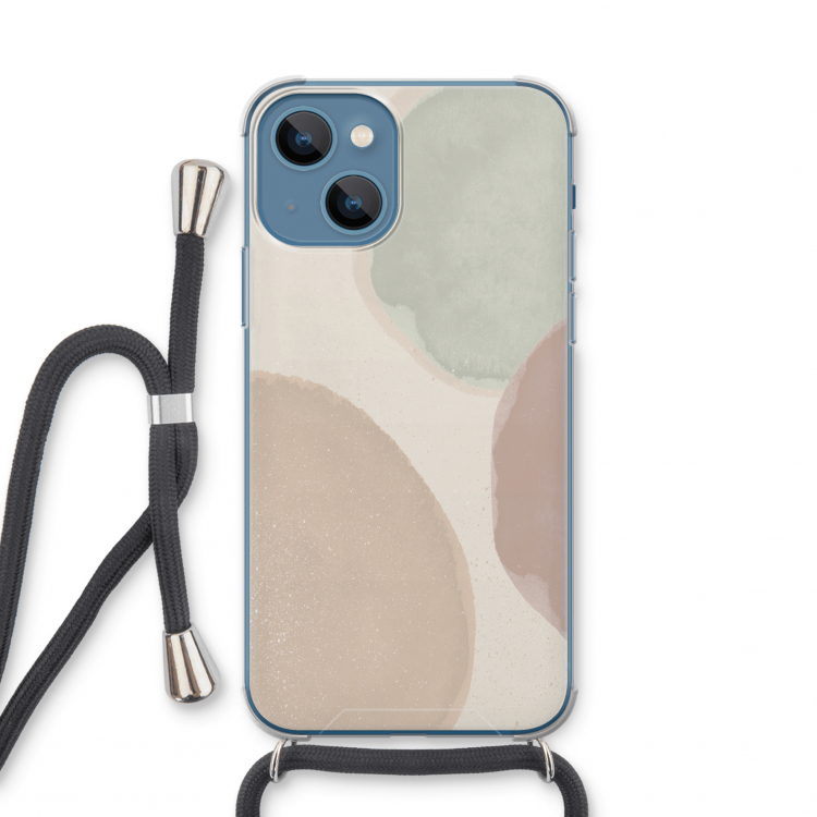 Geo #8: iPhone 13 mini Transparant Hoesje met koord