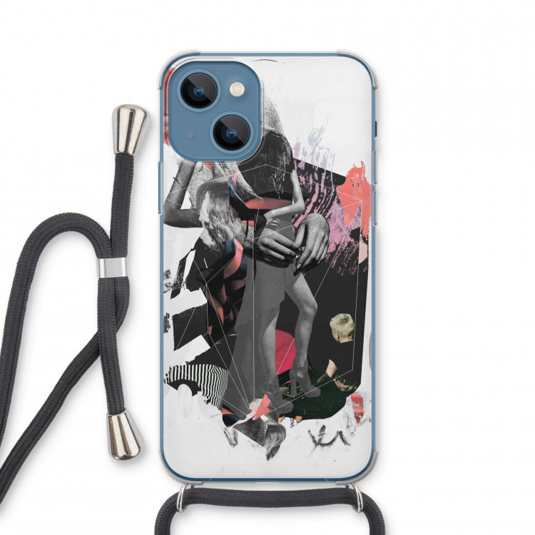 Dissimulation du réel: iPhone 13 mini Transparant Hoesje met koord