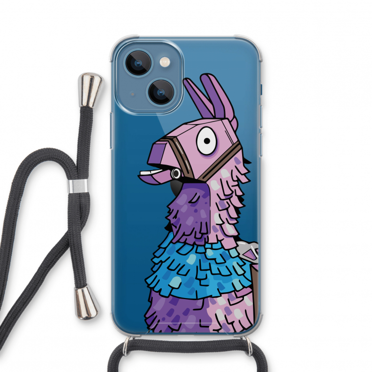 Lama: iPhone 13 mini Transparant Hoesje met koord