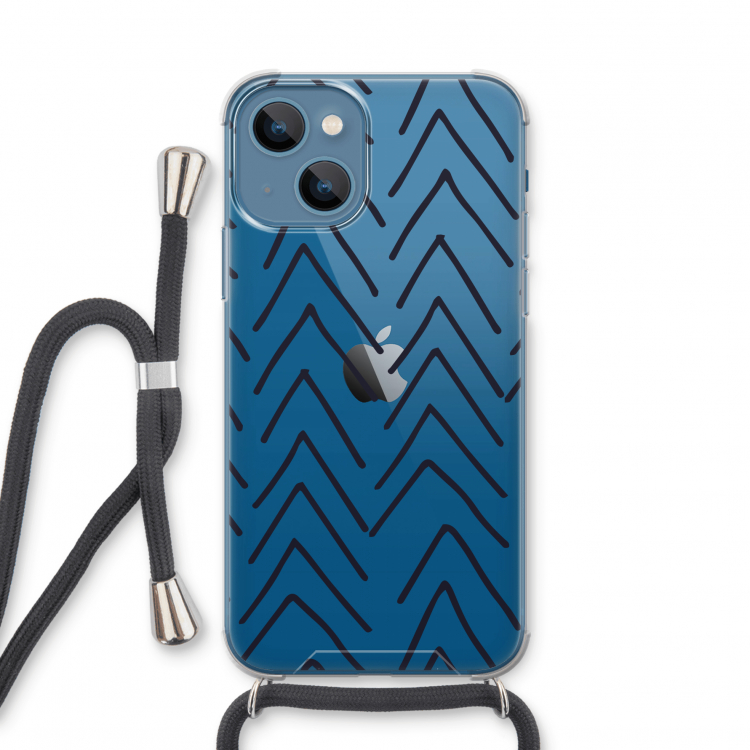 Marrakech Arrows: iPhone 13 mini Transparant Hoesje met koord