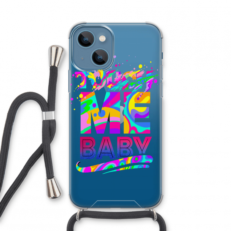 Touch Me: iPhone 13 mini Transparant Hoesje met koord
