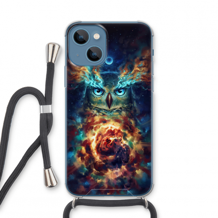 Aurowla: iPhone 13 mini Transparant Hoesje met koord