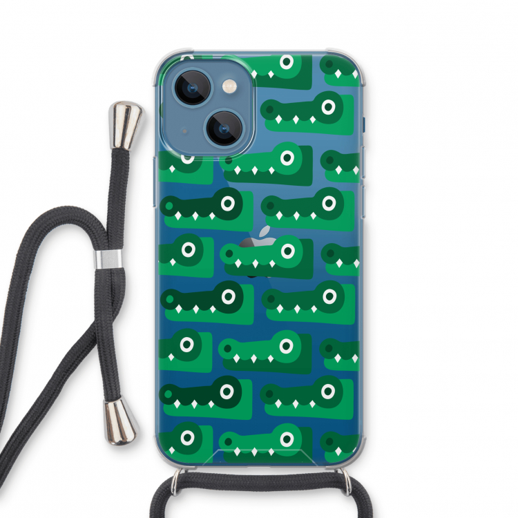 Crocs: iPhone 13 mini Transparant Hoesje met koord