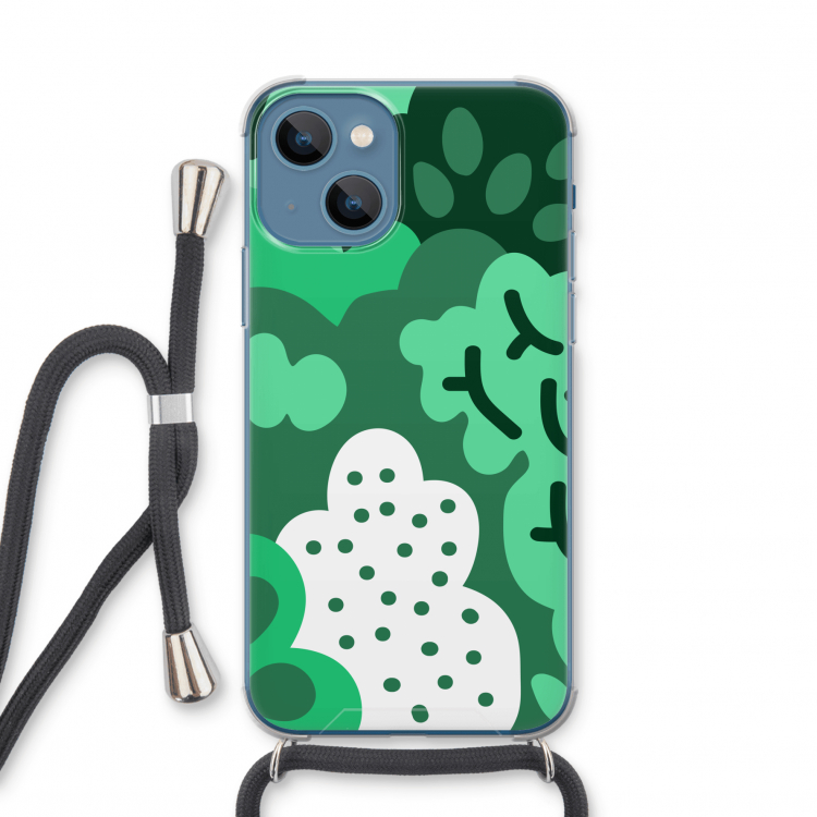 Bushes: iPhone 13 mini Transparant Hoesje met koord
