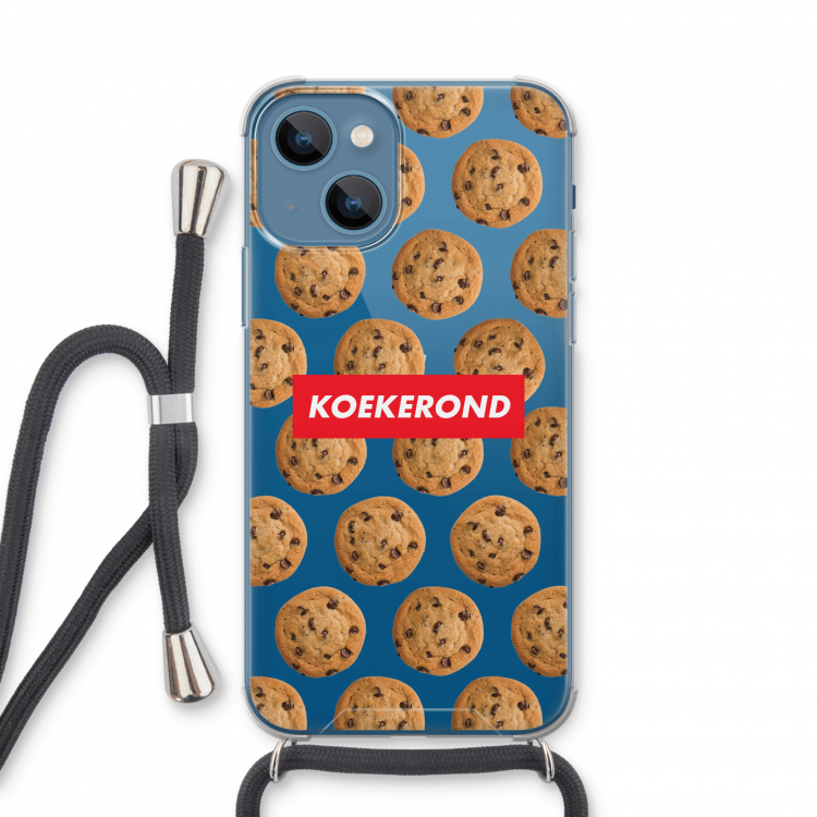 Koekerond: iPhone 13 mini Transparant Hoesje met koord