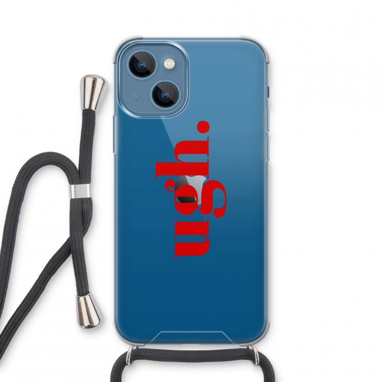 Ugh: iPhone 13 mini Transparant Hoesje met koord