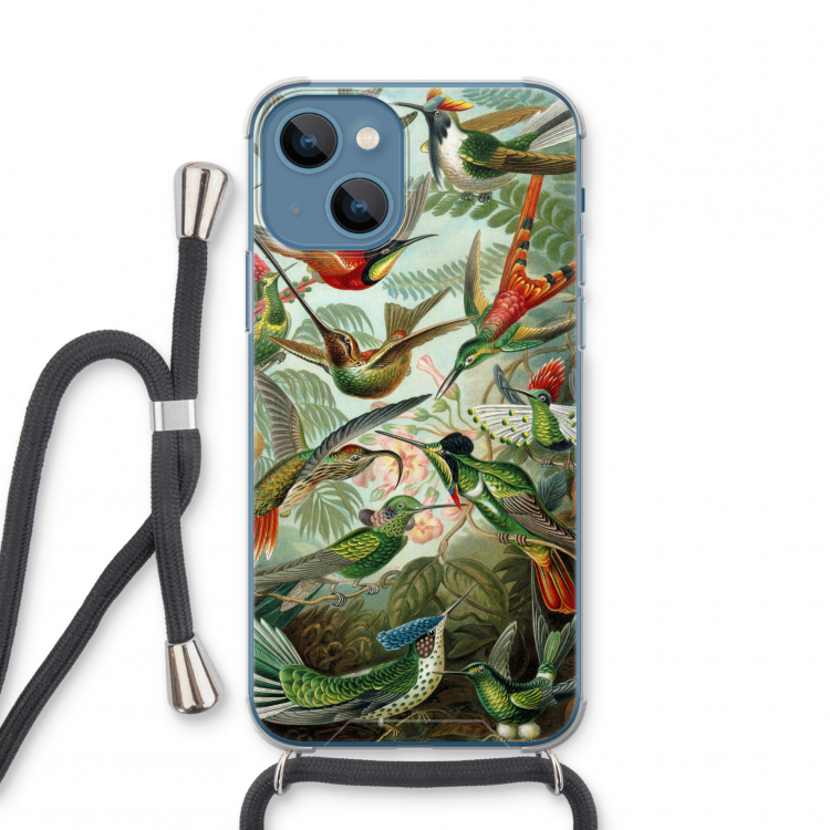 Haeckel Trochilidae: iPhone 13 mini Transparant Hoesje met koord