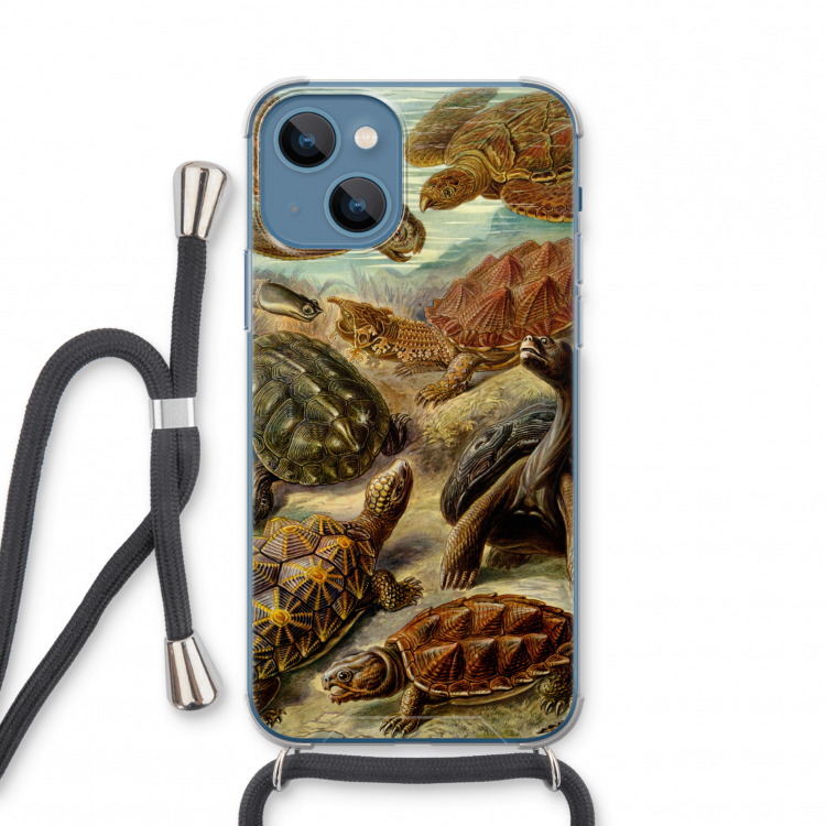 Haeckel Chelonia: iPhone 13 mini Transparant Hoesje met koord