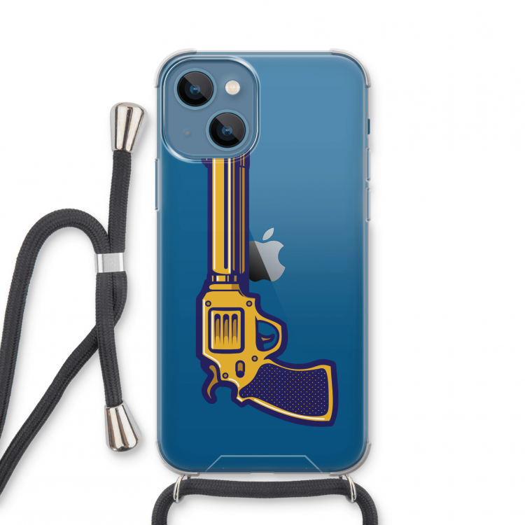 Pew Pew Pew: iPhone 13 mini Transparant Hoesje met koord