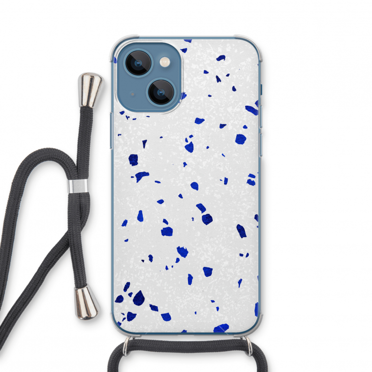 Terrazzo N°5: iPhone 13 mini Transparant Hoesje met koord