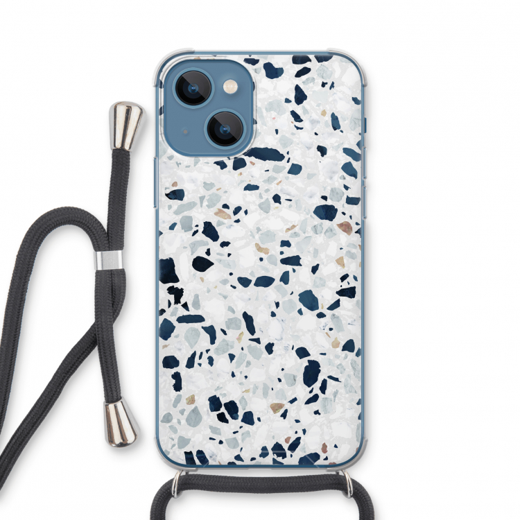 Terrazzo N°1: iPhone 13 mini Transparant Hoesje met koord