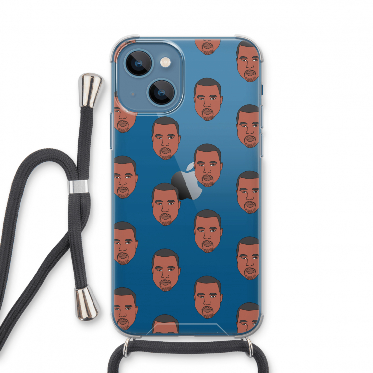 Kanye Call Me?: iPhone 13 mini Transparant Hoesje met koord