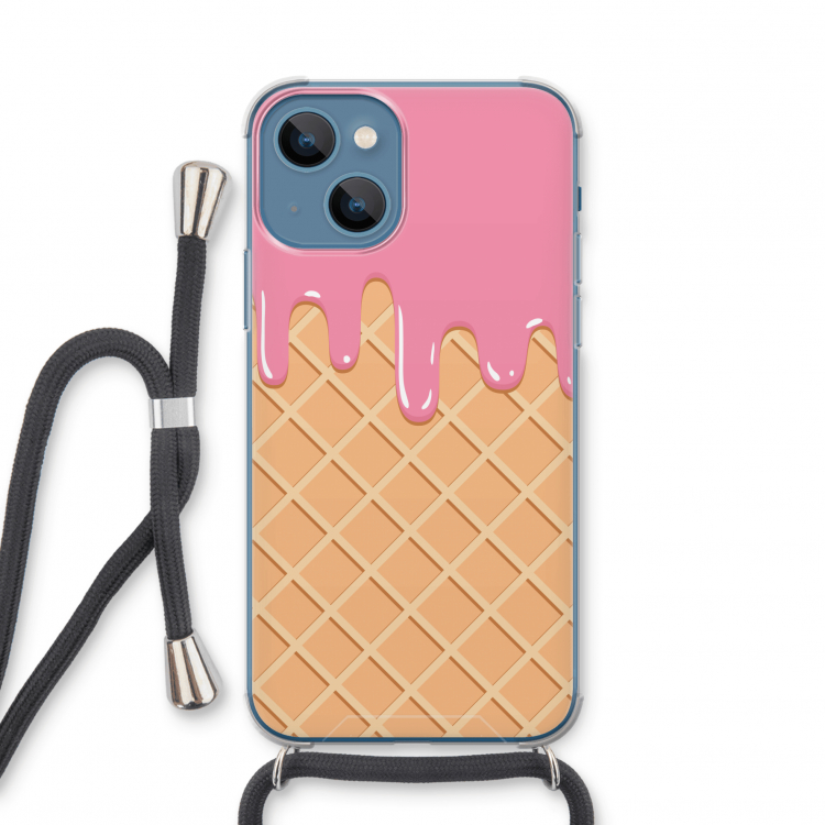 Ice cream: iPhone 13 mini Transparant Hoesje met koord