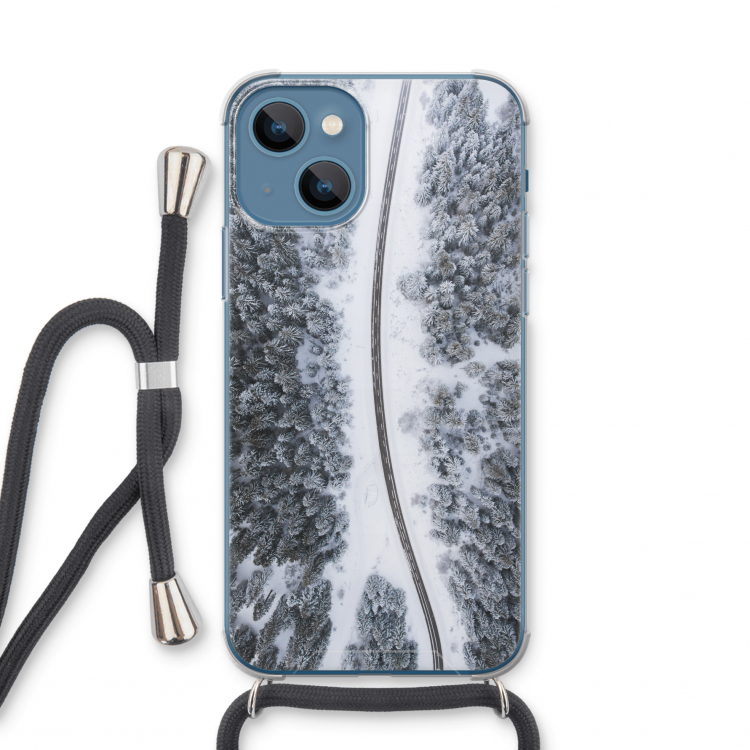 Snøfall: iPhone 13 mini Transparant Hoesje met koord