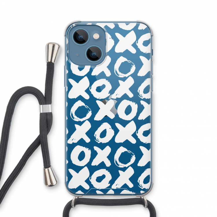 XOXO: iPhone 13 mini Transparant Hoesje met koord
