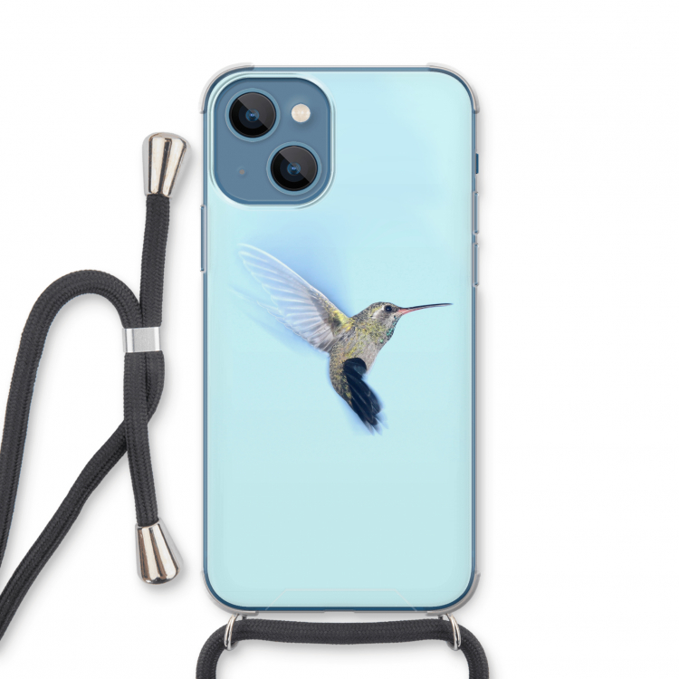 Kolibri: iPhone 13 mini Transparant Hoesje met koord