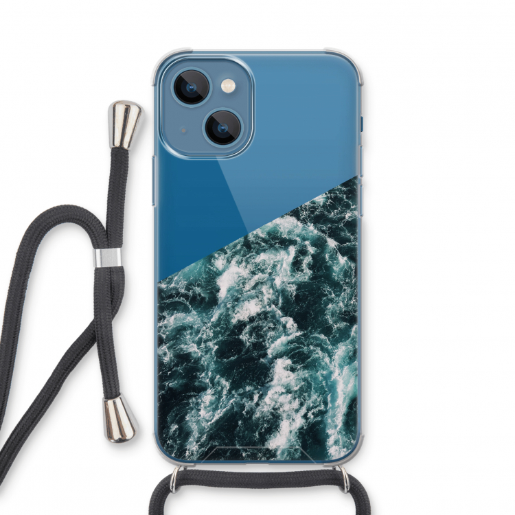 Zee golf: iPhone 13 mini Transparant Hoesje met koord