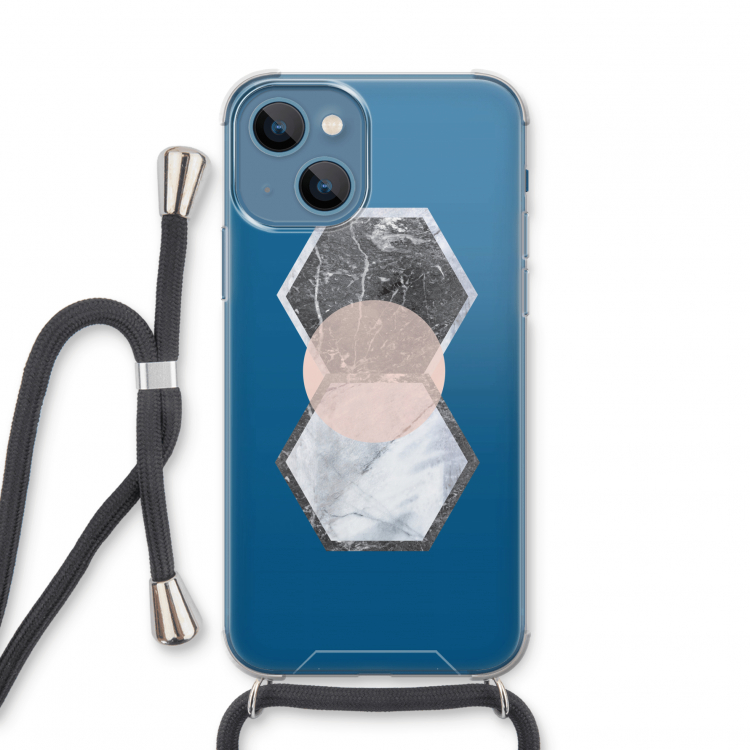 Creatieve toets: iPhone 13 mini Transparant Hoesje met koord
