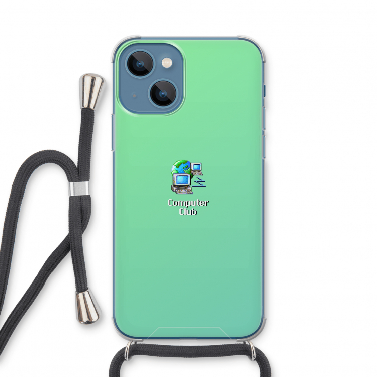 Win98: iPhone 13 mini Transparant Hoesje met koord