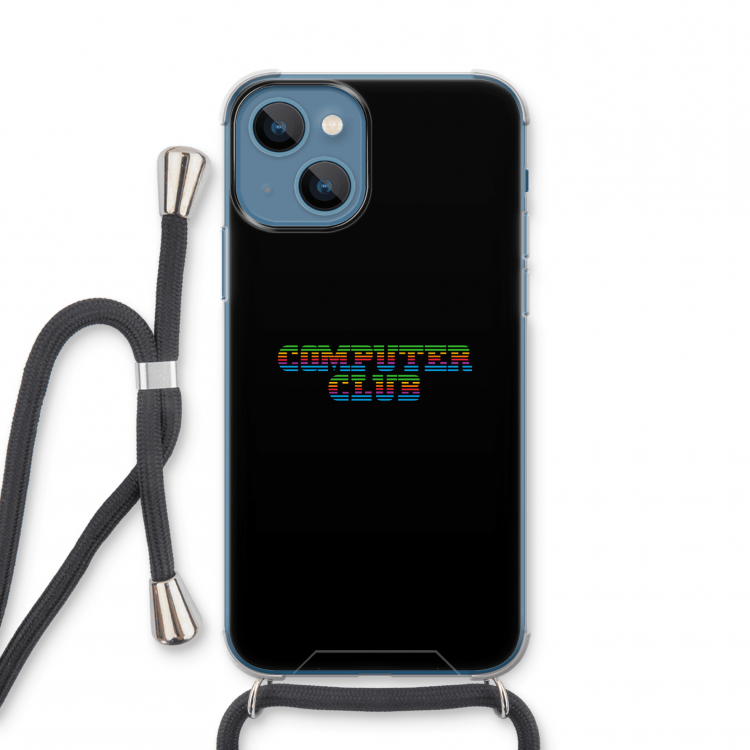 Retro: iPhone 13 mini Transparant Hoesje met koord