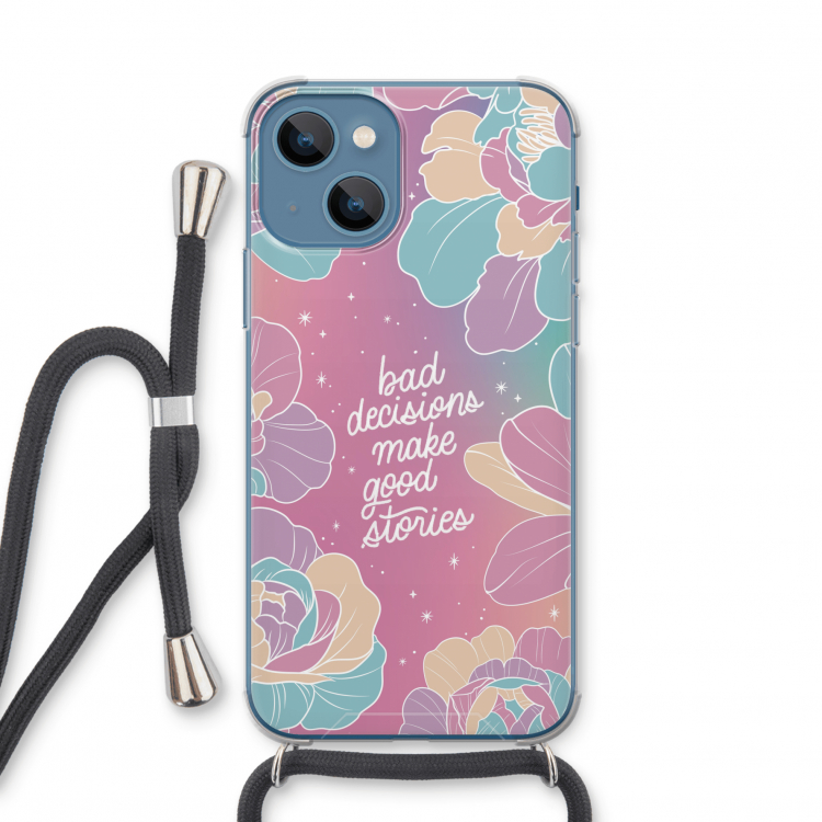 Good stories: iPhone 13 mini Transparant Hoesje met koord