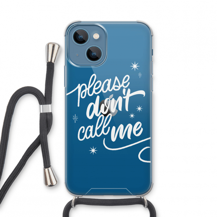 Don't call: iPhone 13 mini Transparant Hoesje met koord