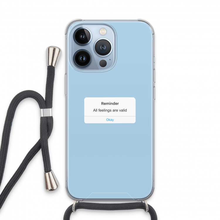 Reminder: iPhone 13 Pro Transparant Hoesje met koord