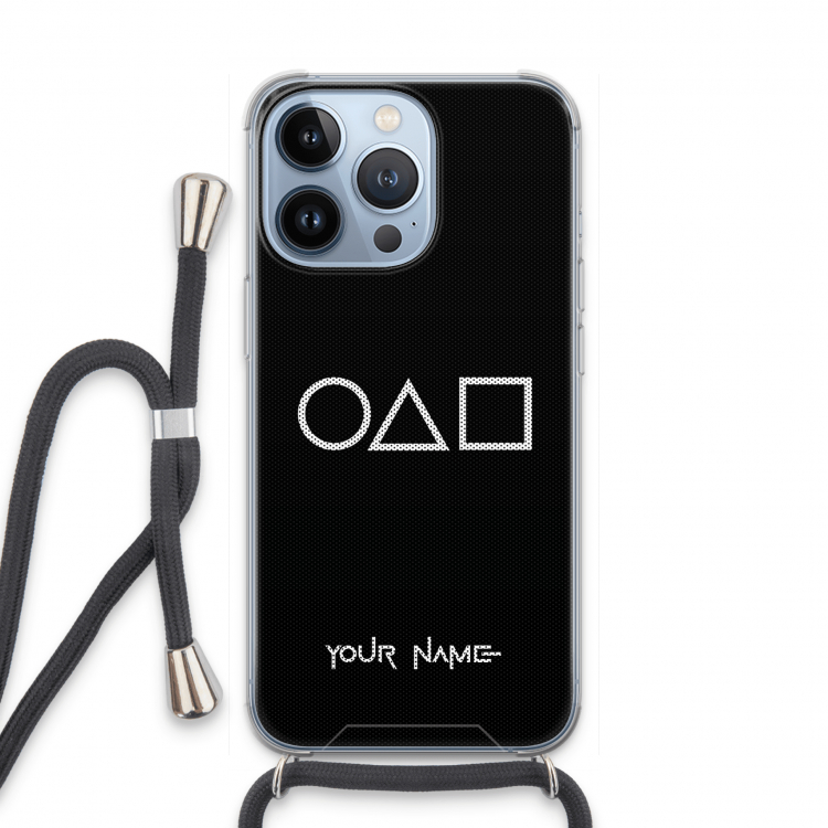Squid Game: iPhone 13 Pro Transparant Hoesje met koord