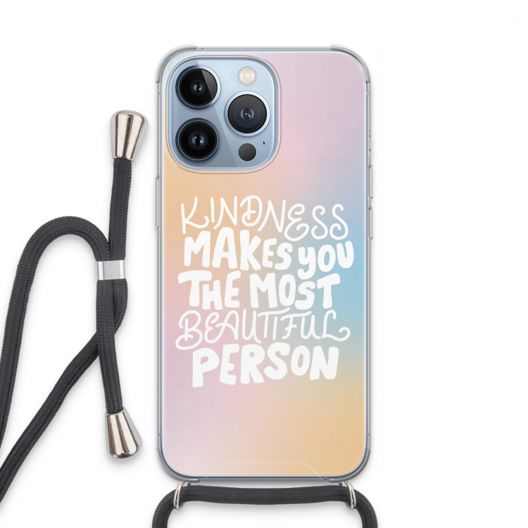 The prettiest: iPhone 13 Pro Transparant Hoesje met koord