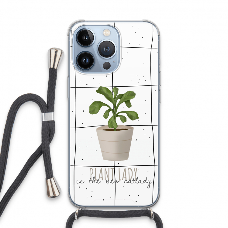 Kamerplant op vensterruit: iPhone 13 Pro Transparant Hoesje met koord