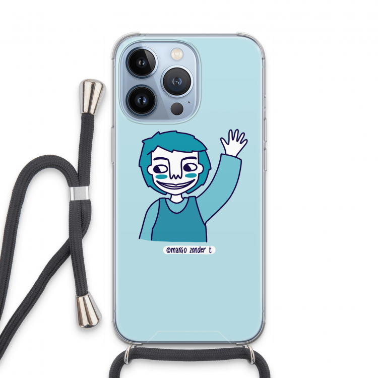 Zwaai: iPhone 13 Pro Transparant Hoesje met koord