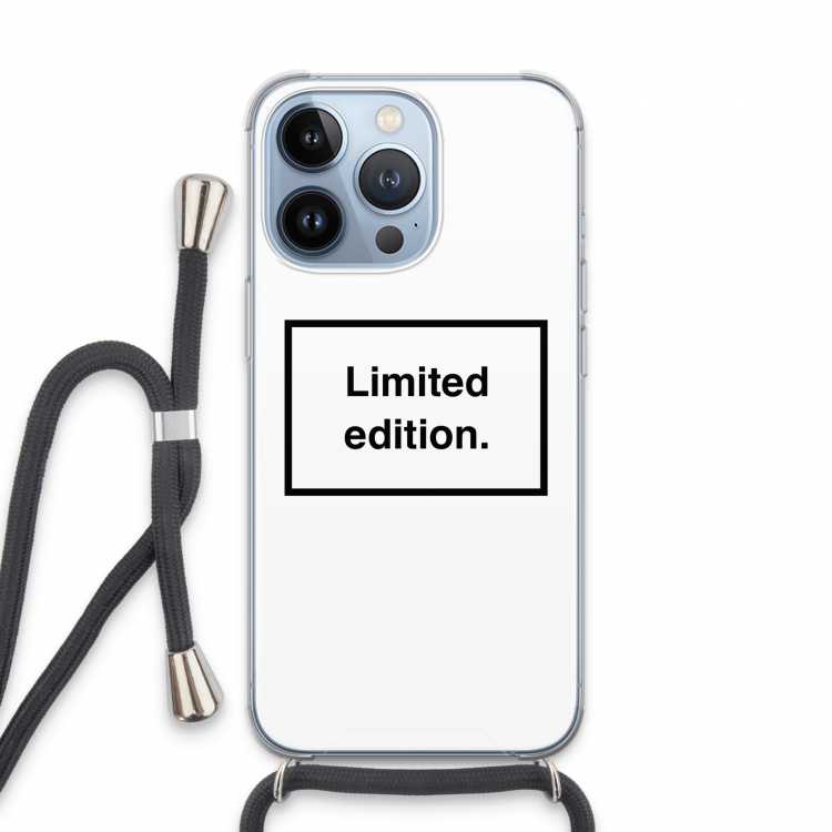 Limited edition: iPhone 13 Pro Transparant Hoesje met koord