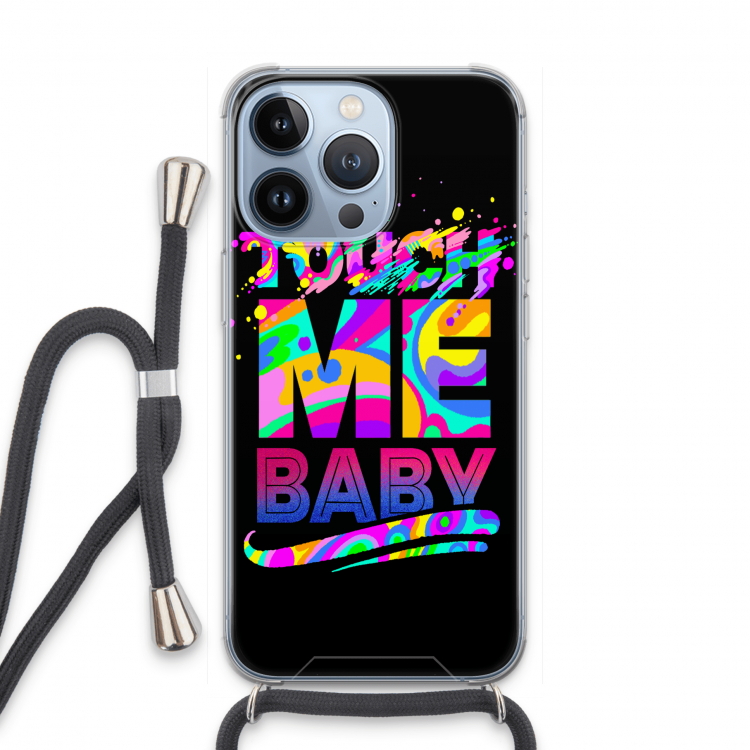 Touch Me: iPhone 13 Pro Transparant Hoesje met koord