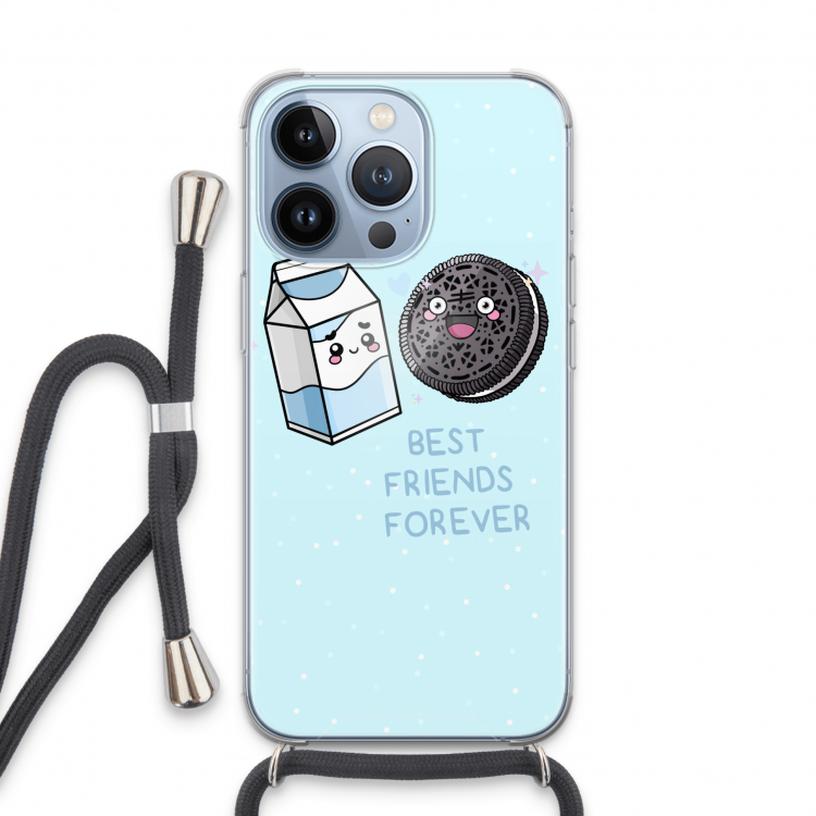 Best Friend Forever: iPhone 13 Pro Transparant Hoesje met koord