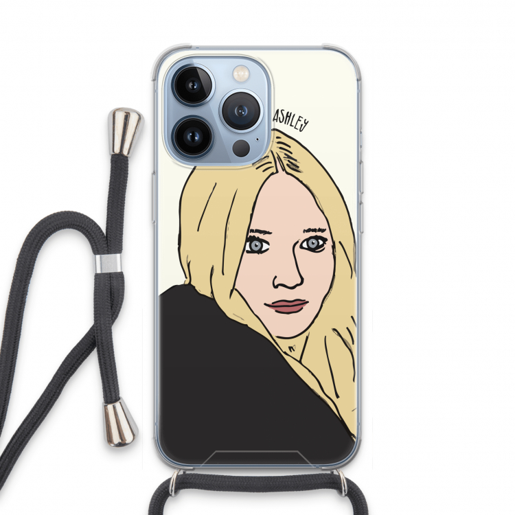 Ashley: iPhone 13 Pro Transparant Hoesje met koord
