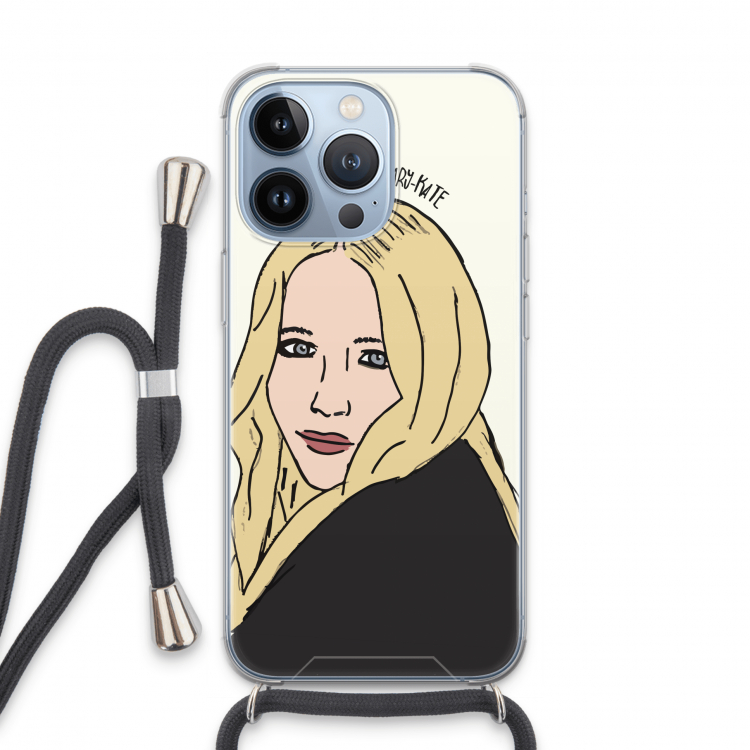 Mary Kate: iPhone 13 Pro Transparant Hoesje met koord