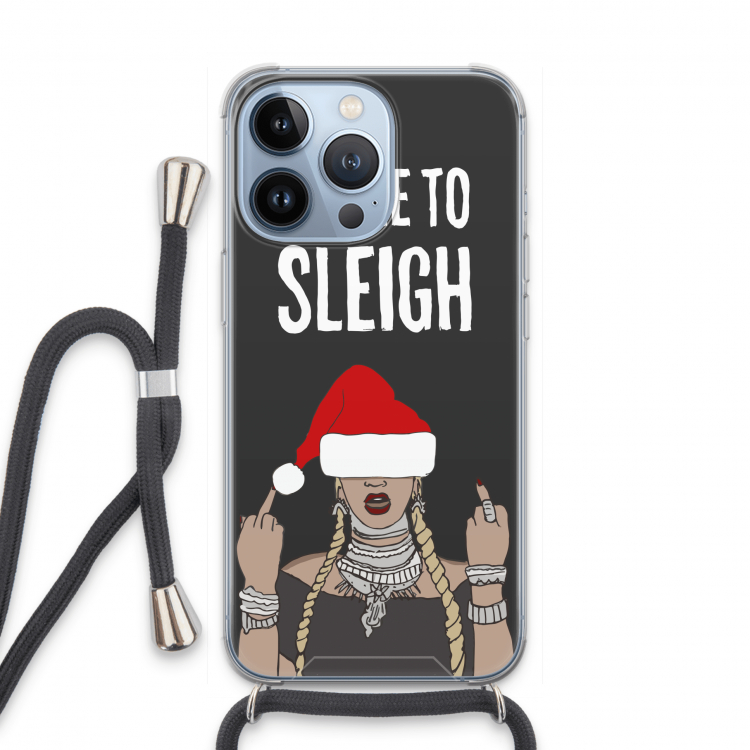 Came To Sleigh: iPhone 13 Pro Transparant Hoesje met koord