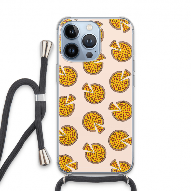 You Had Me At Pizza: iPhone 13 Pro Transparant Hoesje met koord