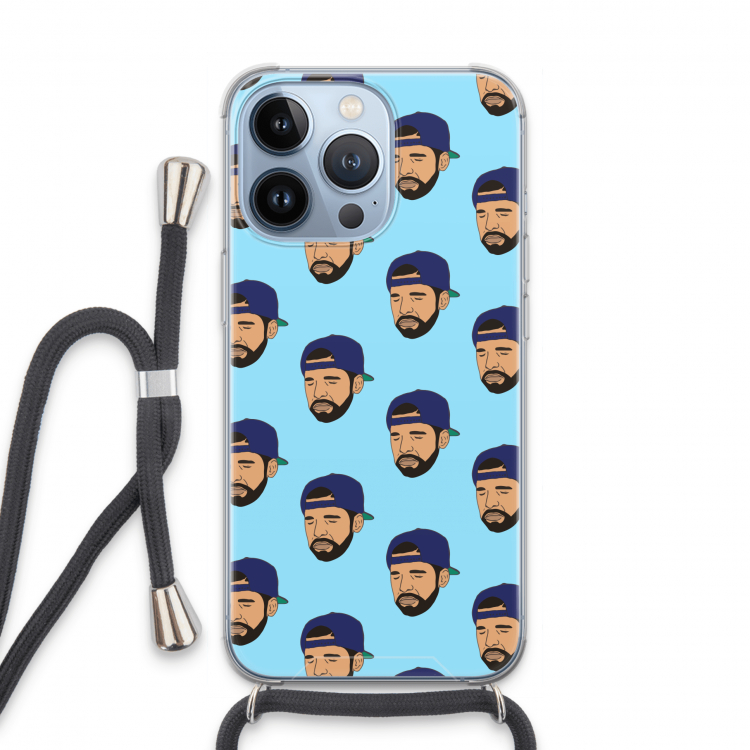 Drake Away: iPhone 13 Pro Transparant Hoesje met koord