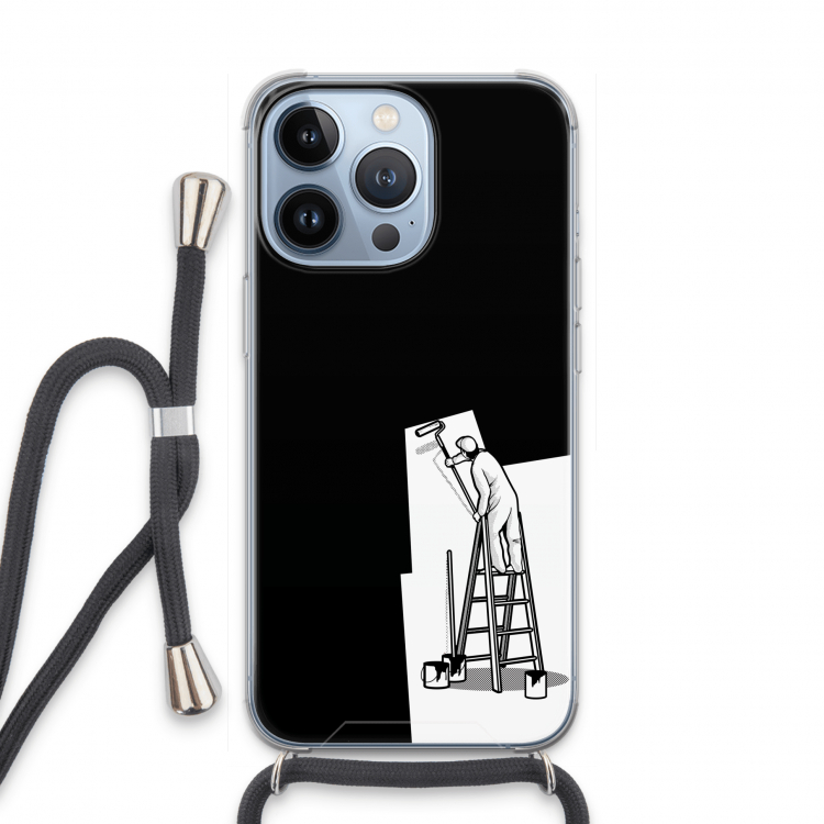 Musketon Painter: iPhone 13 Pro Transparant Hoesje met koord