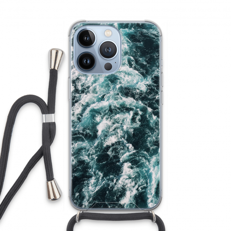 Zee golf: iPhone 13 Pro Transparant Hoesje met koord